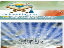 Tablet Screenshot of onlinealquran.com